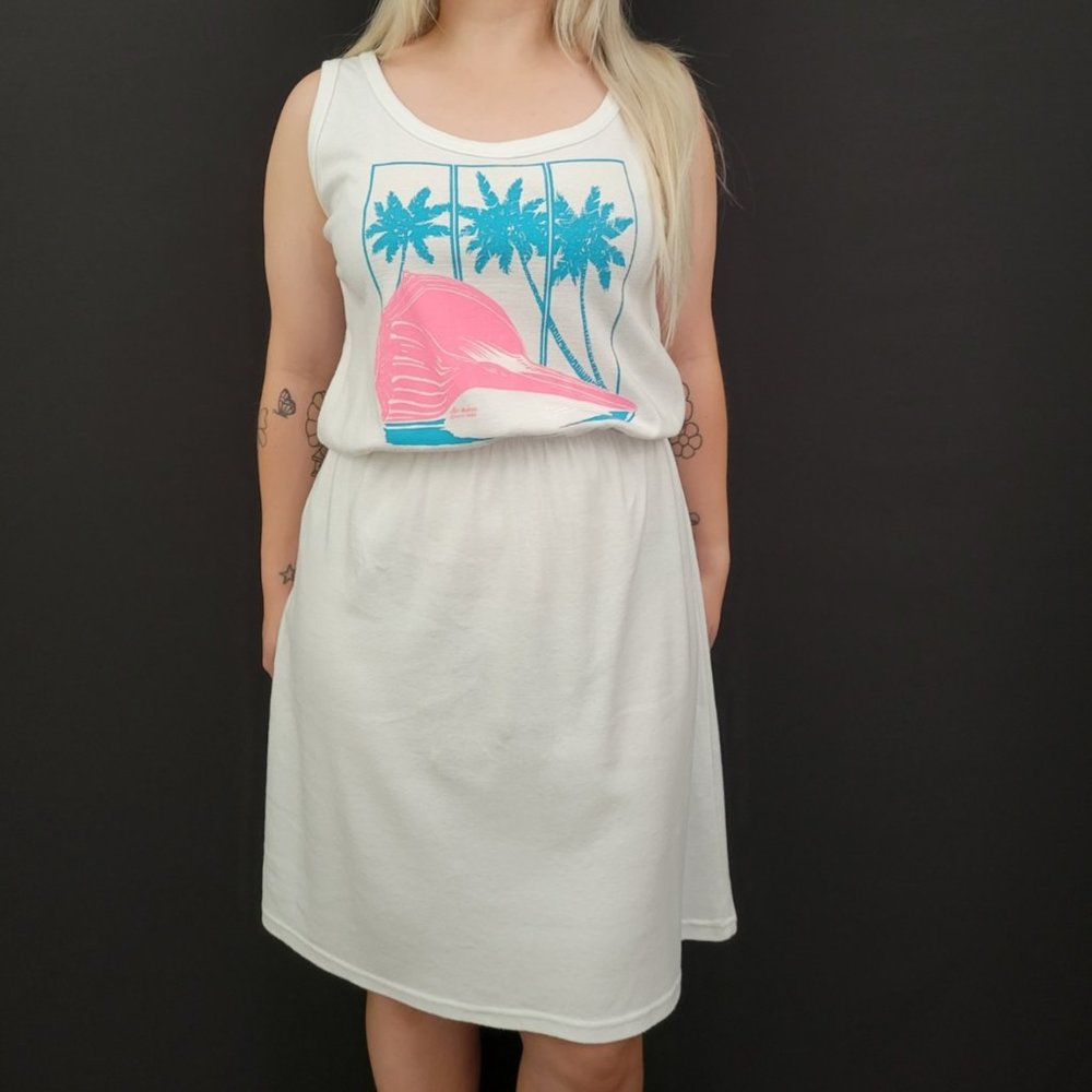 80s Signal Airwaves Florida Blouson Tank Dress